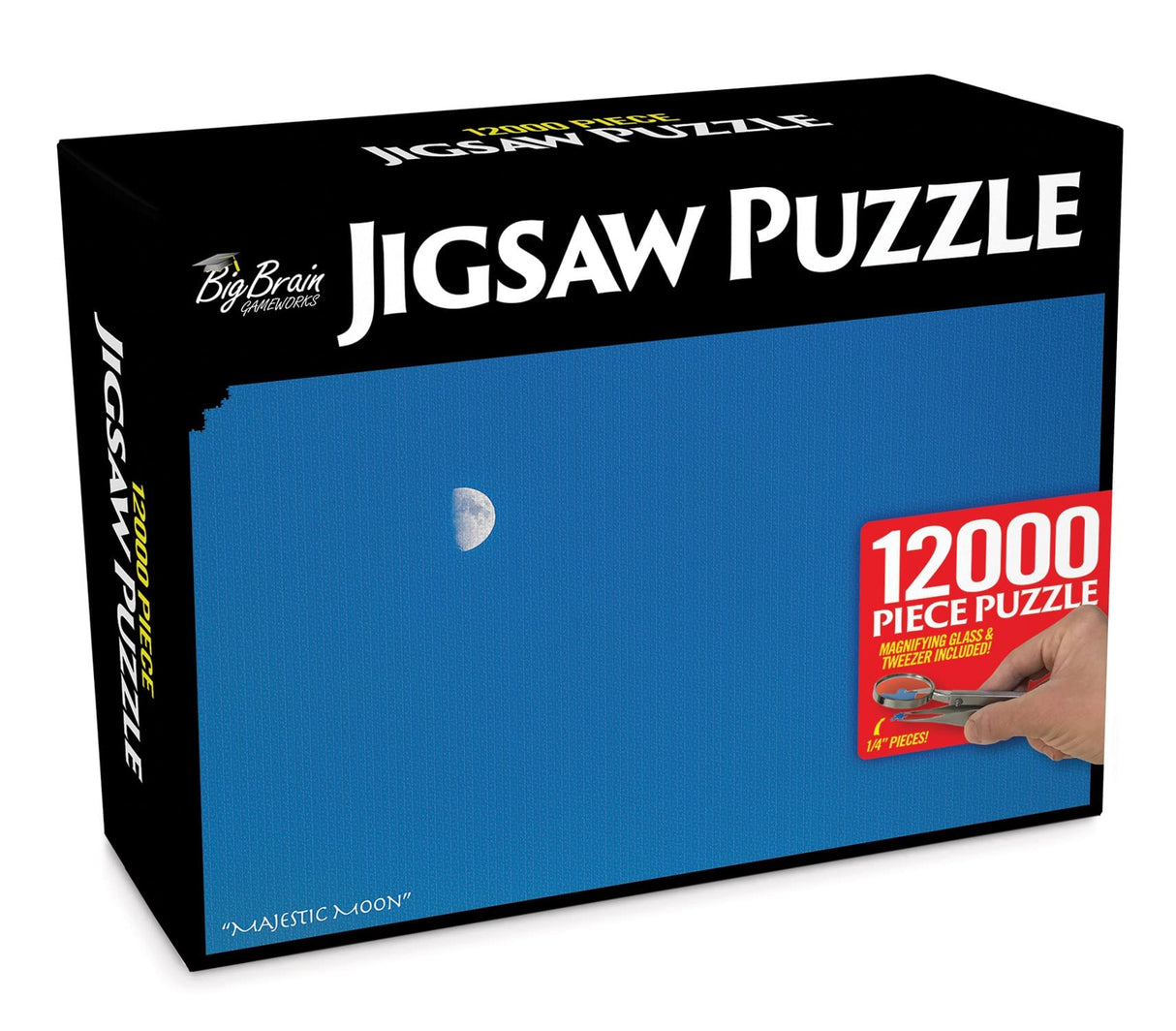 Prank-O 12,000 Piece Jigsaw Puzzle Prank Gift Box - White Elephant Gifts for Adults, Empty Box, Gag Gift Box for Puzzle Lovers, Joke Gifts for Christmas, Holidays, Parties Prank Pack
