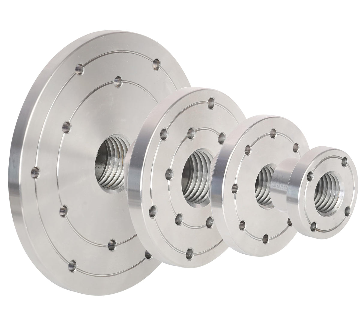 VINWOX 6" Wood Lathe Steel Faceplate, 1”x8TPI Spindle Thread Woodworking Machine Chuck Face Plate VINWOX