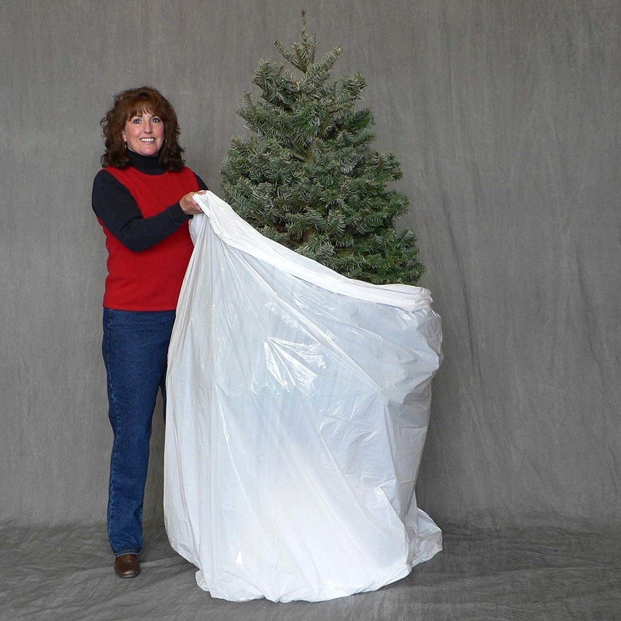 Pursell Manufacturing Christmas Tree Disposal and Storage Bag - Fits Trees to 9-Feet 5-Inches (Standard Version) (White) Pursell Manufacturing