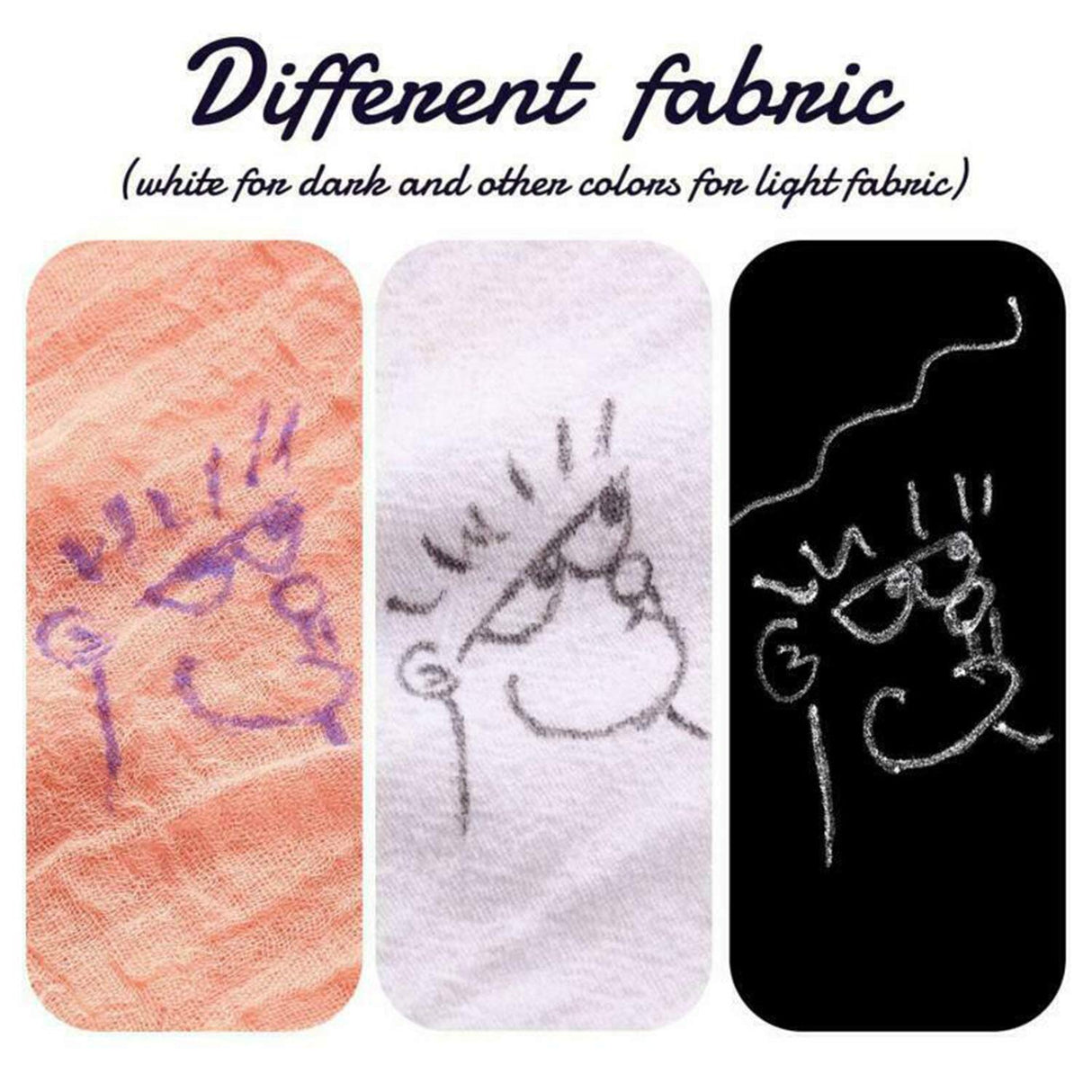 Heat Erasable Fabric White Marking Pens with 20 Refills for Tailors Sewing and Quilting Dressmaking, White Heat Erase Pens of Fabrics. iHMeiju