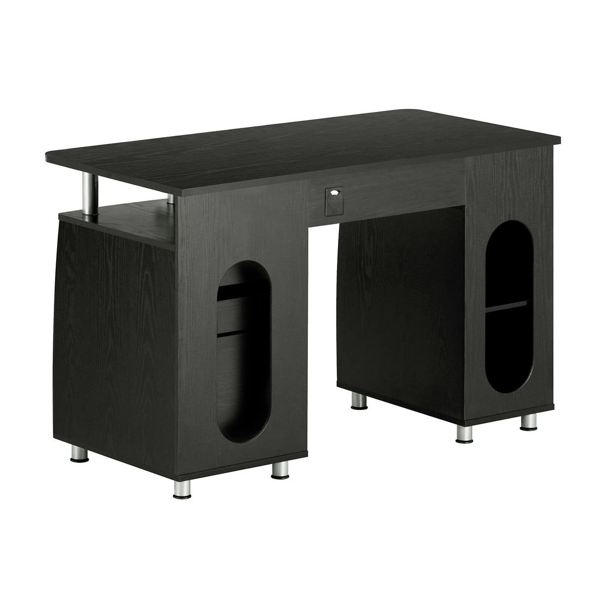 Techni Mobili 47.25" Ergonomic Computer Drawers & File Cabinet for Home Office Storage, Espresso Writing Desk, ONE Size Techni Mobili