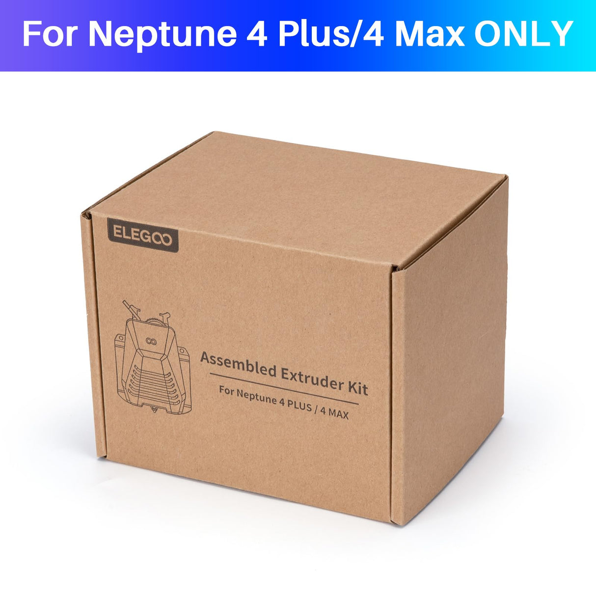 ELEGOO Extruder for Neptune 4 Plus/Max 3D Printer, Fully Assemble Dual-Gear Direct Drive Extruder, ELEGOO Official 3D Printer Accessories ELEGOO