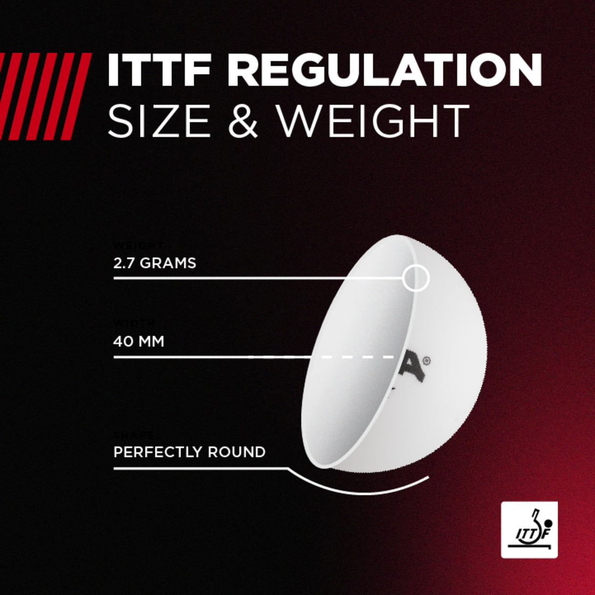 STIGA Ping Pong Balls – 6pk White 1-Star Table Tennis Balls, Official Size 40mm ABS Balls, Ultimate Durability for Indoor/Outdoor Ping Pong Tables Stiga