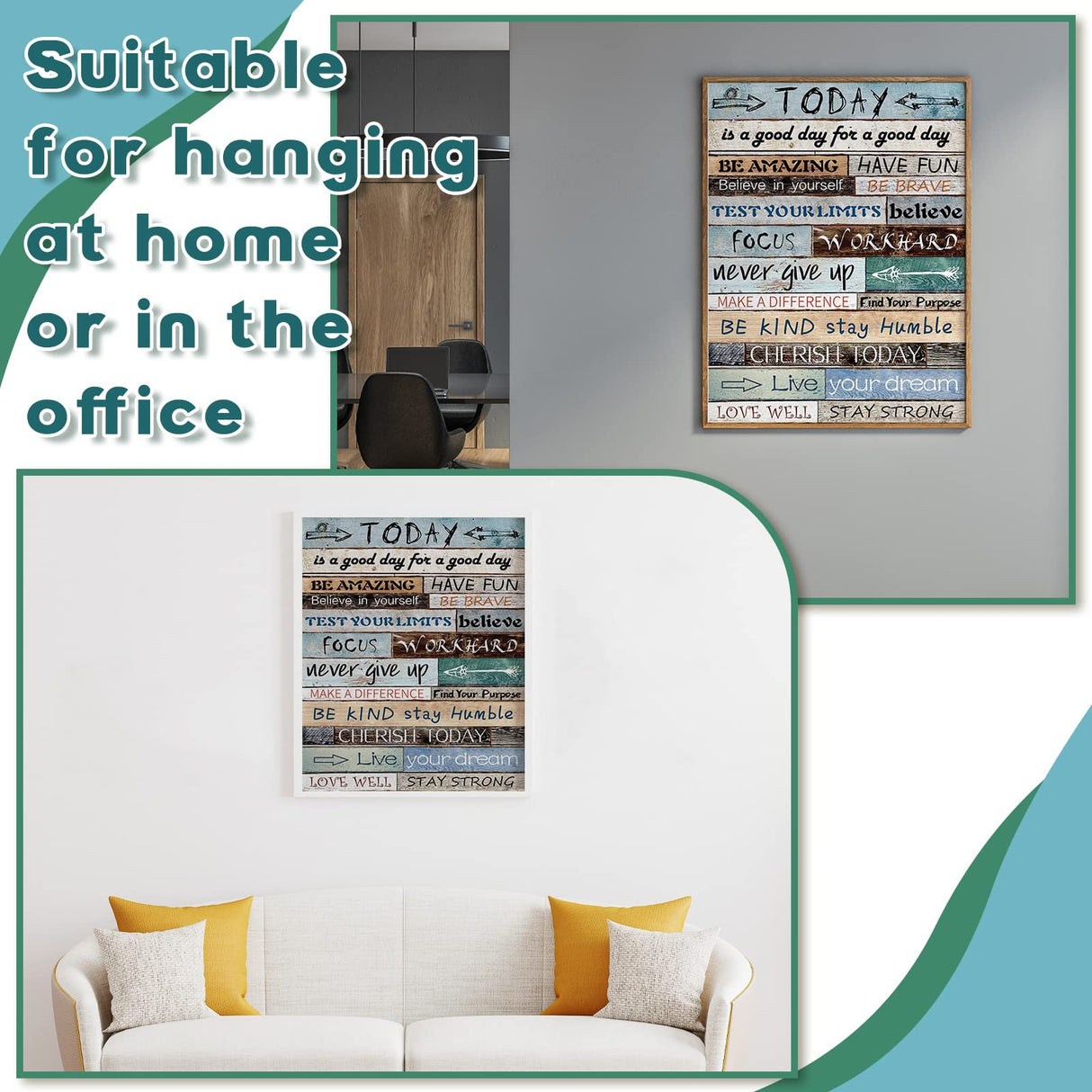 Minatee Excitation Language Inspirational Diamond Art Painting Kits for Adults 5D DIY Kits Diamond Art Painting Crafts for Adults Beginner Home Wall, 14 x 18 Inch Minatee