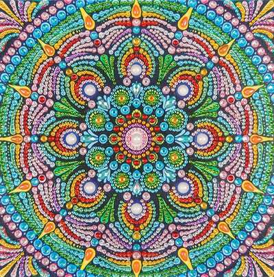 AiYuanzsh Special Shape Diamond Painting Set for Adults, Mandala 5D Partial Drilling Diamond Art Set for Beginners, Paint Gem Art Painting Crafts with Diamonds 30x30cm