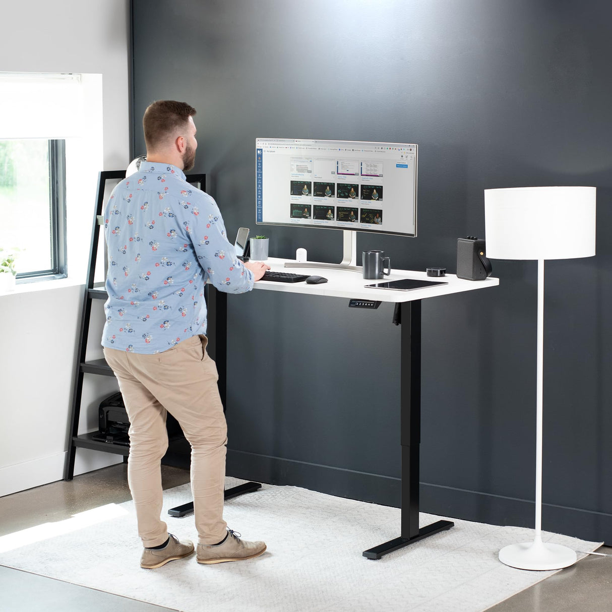 VIVO Universal 60 x 30 inch Table Top for Standard and Sit to Stand Height Adjustable Home and Office Desk Frames, White Desktop, DESK-TOP60-30W VIVO