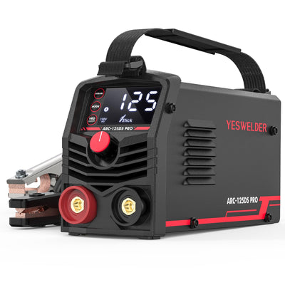 YESWELDER Large LED Display 125Amp Stick Welder,110V Portable ARC Welding Machine, Mini MMA Welder Machine with Hot Start, Arc Force