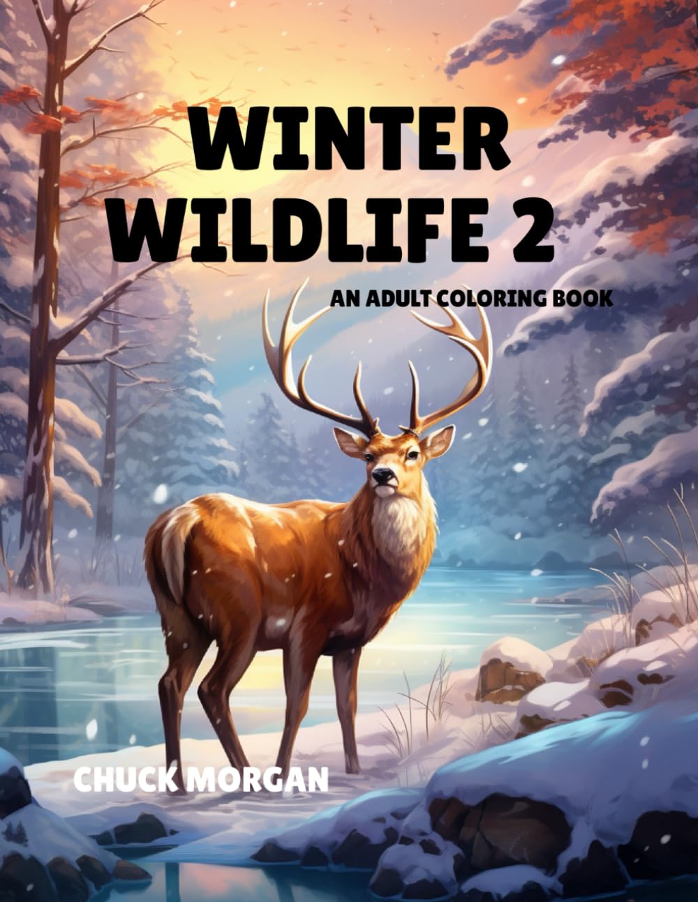 Winter Wildlife 2: An Adult Coloring Book (Adult Coloring Books) WoodArtSupply