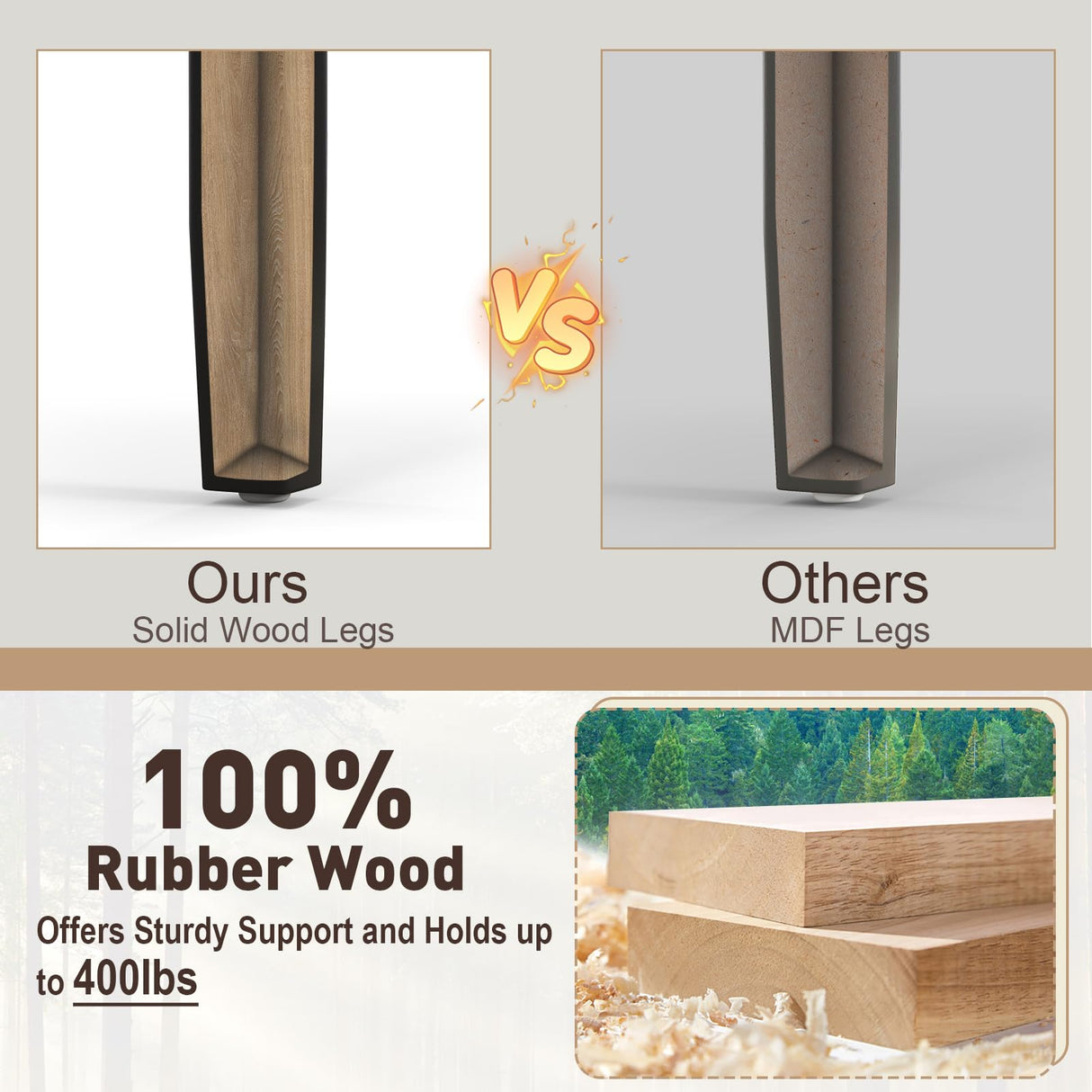 Giantex Wood Dining Chairs Set of 2 Black- Wooden Armless Kitchen Chairs with Solid Rubber Wood Legs, Non-Slip Foot Pads, Max Load 400 Lbs, Farmhouse Style High Ladder Back Wooden Dining Room Chairs Giantex