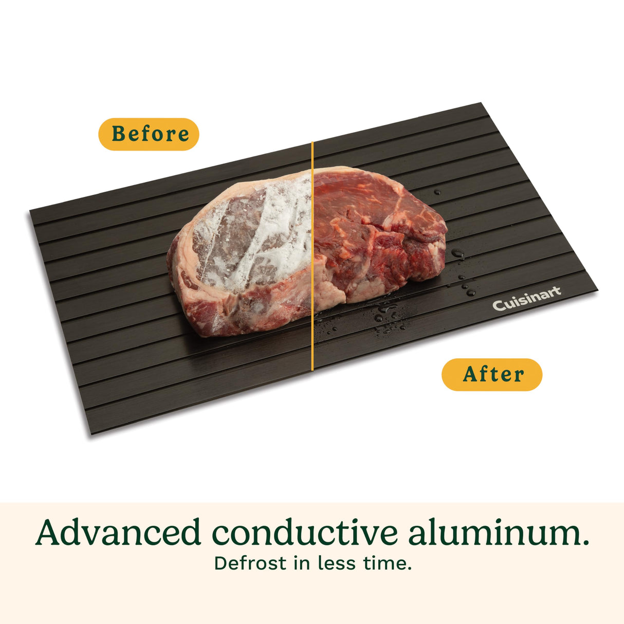 Cuisinart BBQ Defrosting Tray, Conductive Aluminum Rapid Thaw Plate for Frozen Meat, Quick Defrosting Tool to Preserve Natural Flavors, Easy to Clean Kitchen Gadget and Grilling Accessories for Home Cuisinart