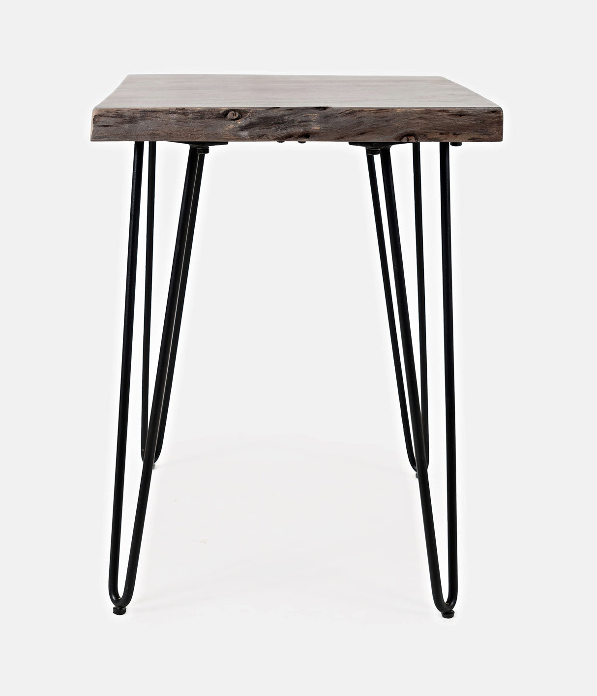 Jofran Nature's Edge Modern Solid Wood Natural Live Edge Chairside End Table, Slate Jofran Inc.
