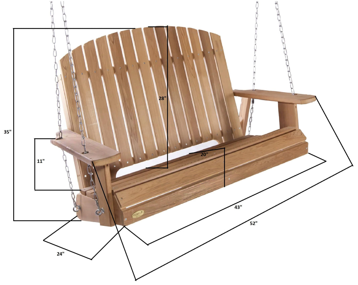 All Things Cedar PO72-S Cedar Pergola Garden Arbor Swing Set | Handcrafted Wood Swing for Backyard | Garden Outdoor Swing | Luxurious Cedar Outdoor Patio Swing Set 82x72x74 All Things Cedar