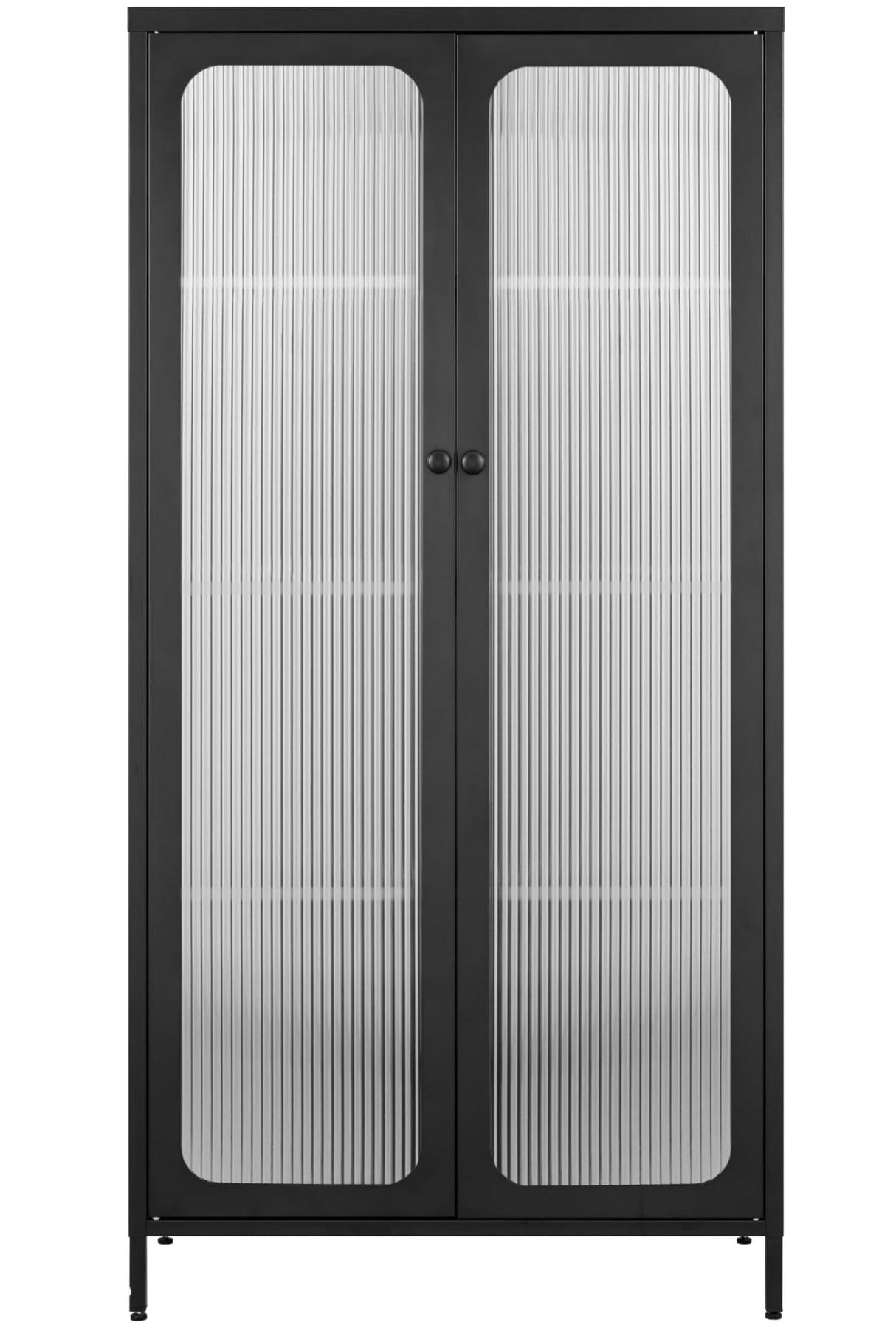 SISESOL Metal Storage Cabinet with Glass Doors and 4 Shelves,Black Glass Dispaly Cabinet,Metal Pantry Cabinets,Tall Large Cupboard for Home,Kitchen,Dining/Living/Laundry Room SISESOL