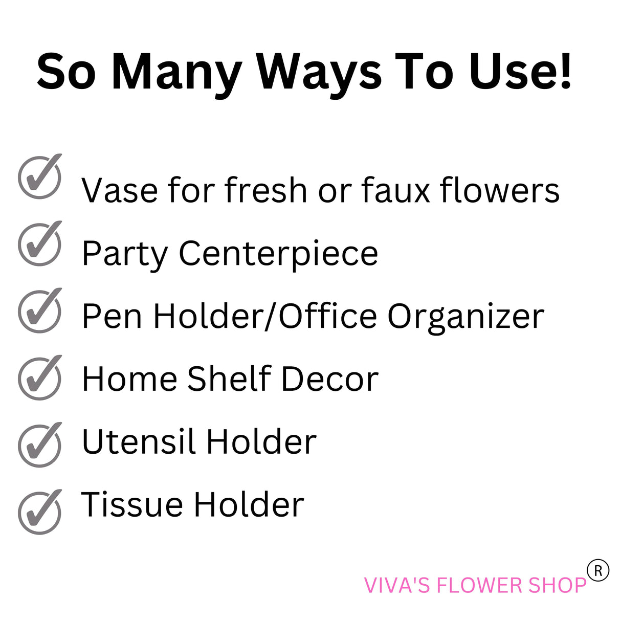 Small White Mason Jar Decor – 16 oz Hand Painted Distressed Jar – 5 Inch Farmhouse Pen Holder or Small Flower Vase – Rustic Modern Centerpiece for Desk, Tiered Tray (White Jar - No Flowers) Viva's Flower Shop