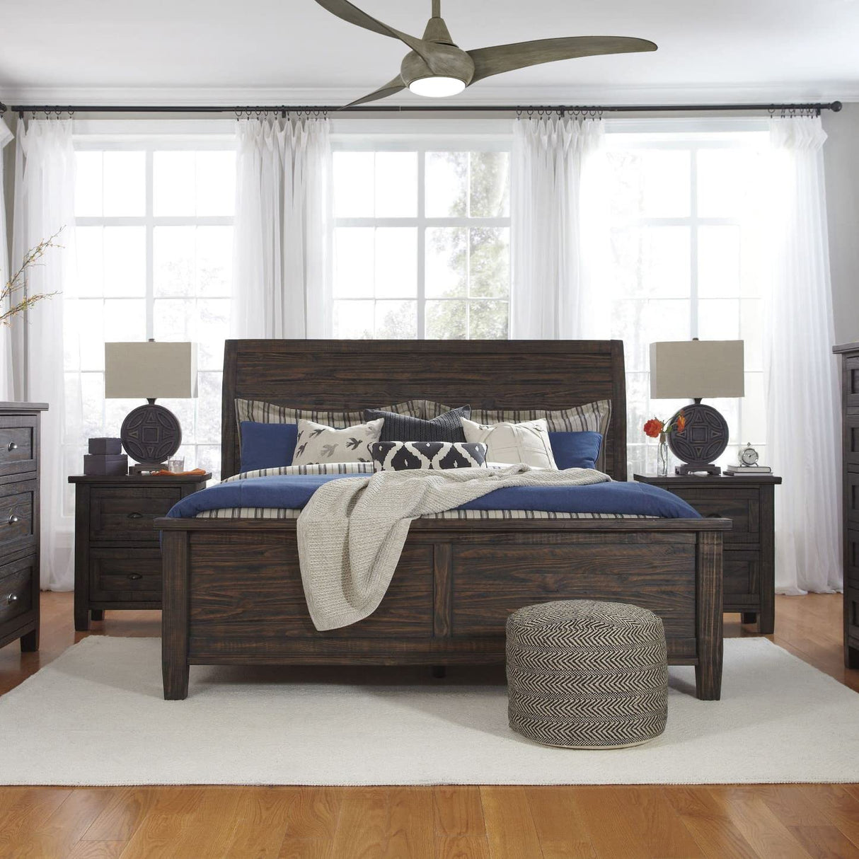 MINKA-AIRE F844-DRF Light Wave 52" Ceiling Fan with LED Lights & Remote, Driftwood MINKA-AIRE