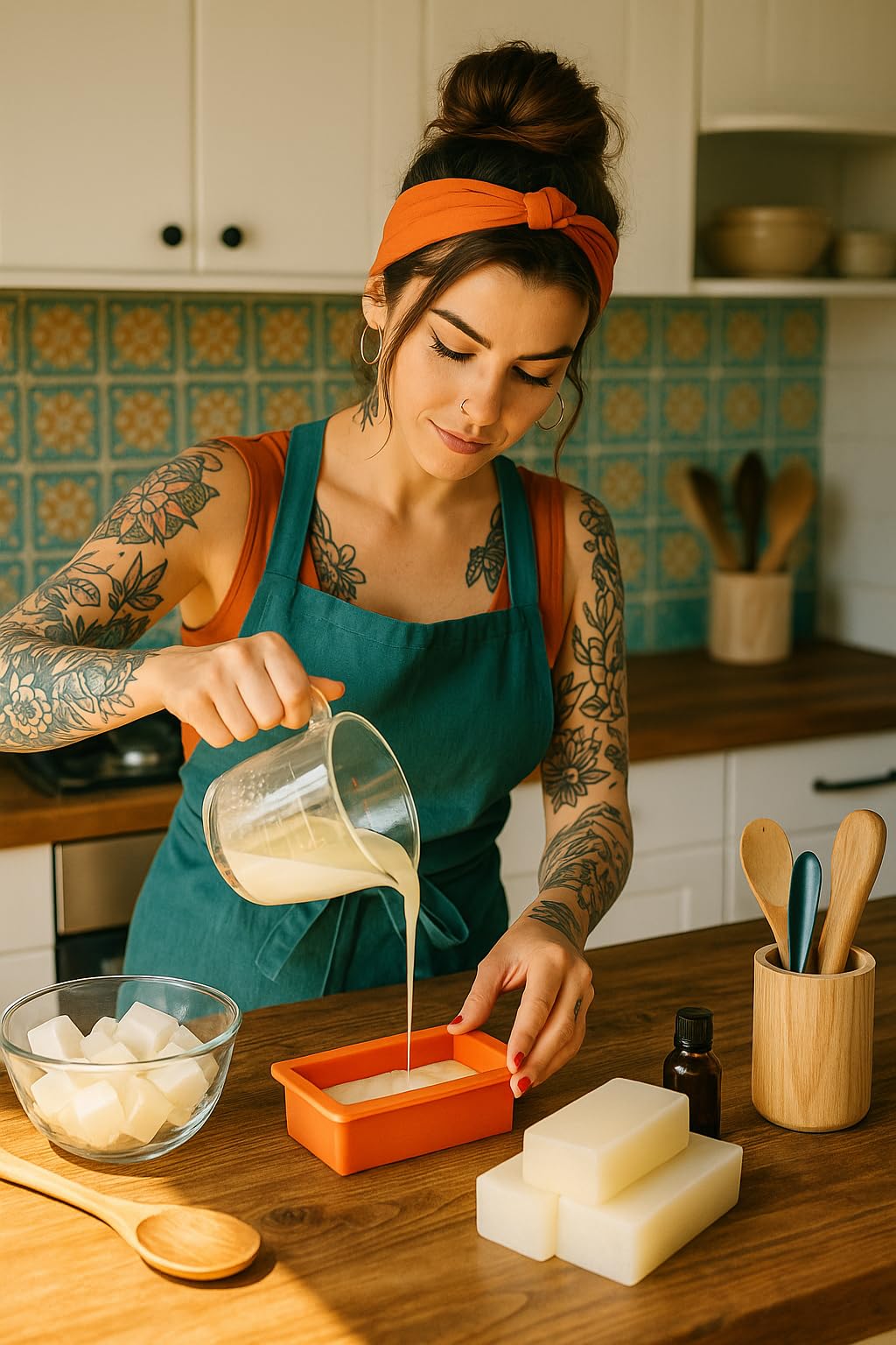 SOAPERSTAR Olive Oil & Goat Milk Melt and Pour Soap Base Kit with Free 50+10 Exclusive Soap Recipes E-Book - Vegan, SLS-Free, Cruelty-Free Soap Making Supplies for DIY – Premium Quality, 100% Natural Soaperstar