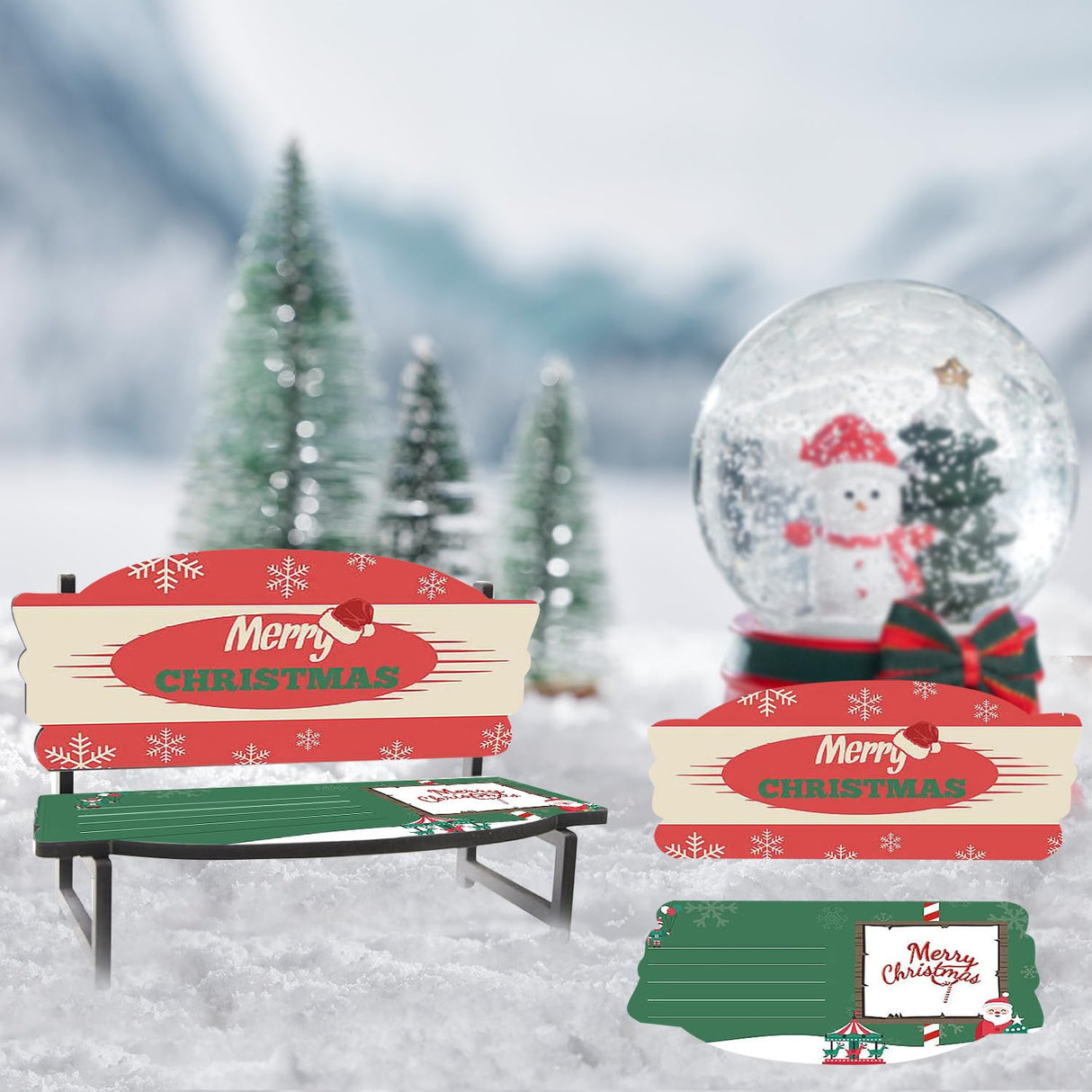 AiDiYGECO 5 PACK Sublimation Memorial Bench Blanks ornament Chair Decor, Handmade Nautical Beach Themed Picture Frame for Tabletop Home Decor Holds memorial bench sublimation 7.1x2.72 Inch AiDiYGECO