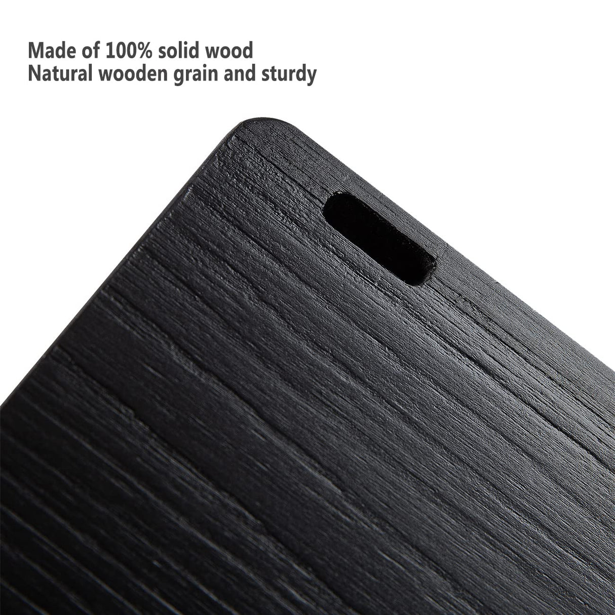 AZSKY Classic Nursery Book Shelves Black Wooden Floating Shelves Wall Bookshelf for Bathroom Decor Kitchen Spice Rack Organizer Kids Room 24 Inch Set of 3 AZSKY