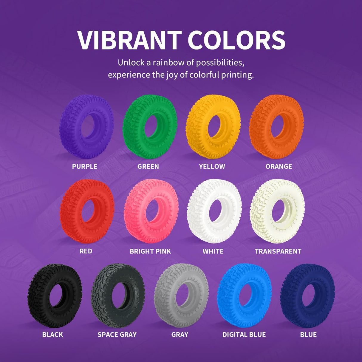 OVERTURE TPU Filament 1.75mm Flexible TPU Roll, 95A Soft 3D Printer Filament, 1kg Spool (2.2 lbs), Dimensional Accuracy +/- 0.02 mm (TPU Black) OVERTURE