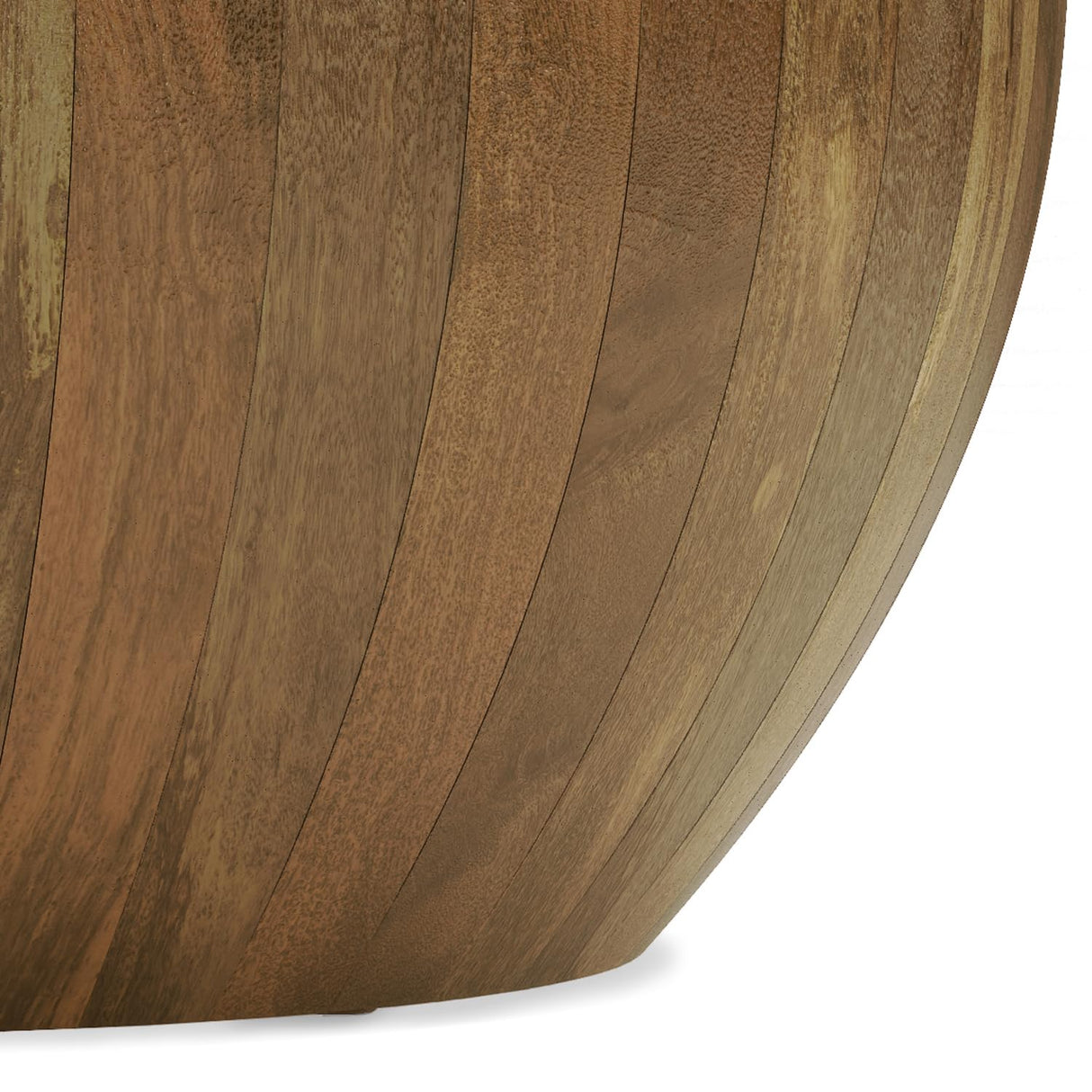 SIMPLIHOME Elmbrook SOLID MANGO WOOD Modern Industrial 34 Inch Wide Drum Coffee Table in Natural, Fully Assembled, for The Living Room and Family Room SIMPLIHOME