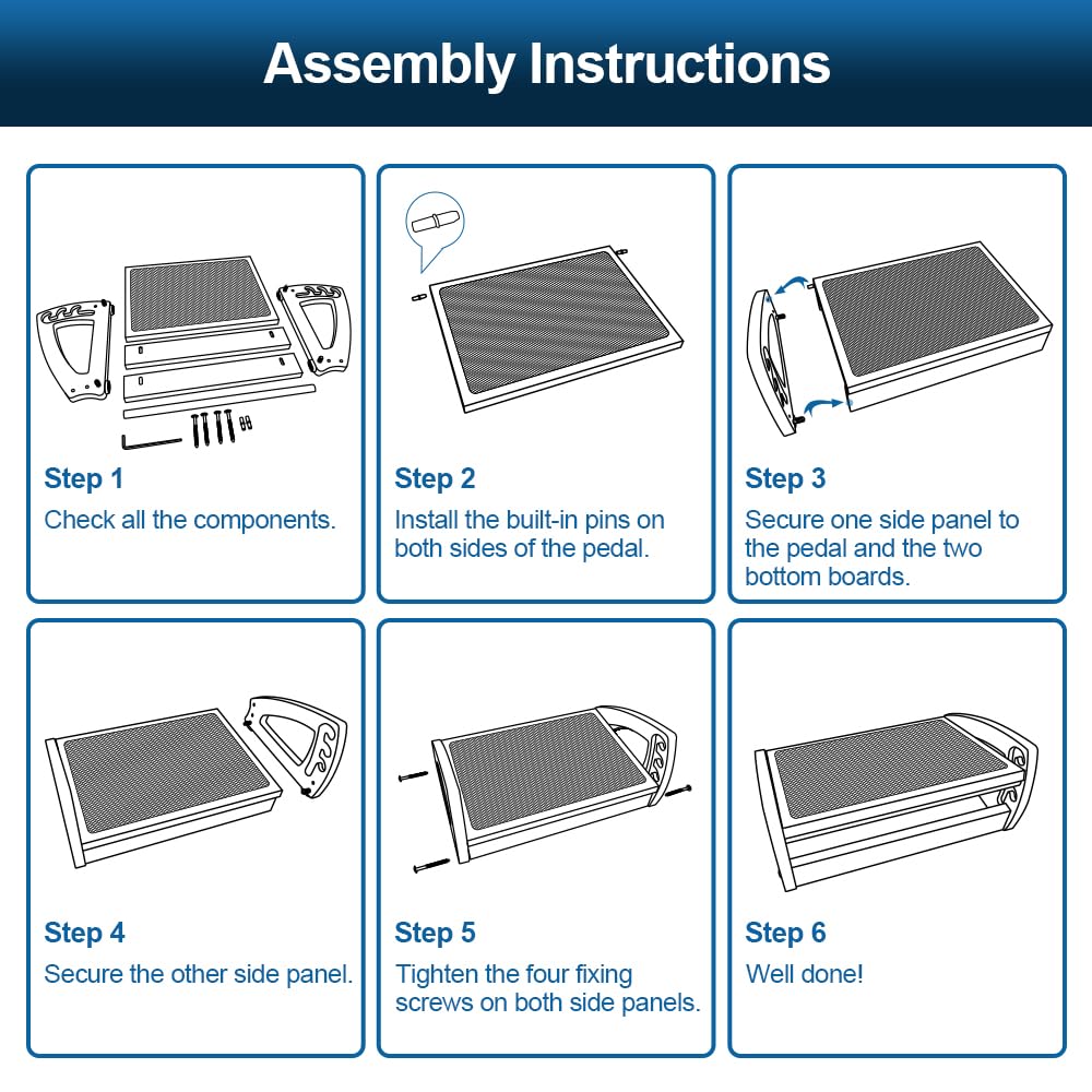 StrongTek Wood Ergonomic Footrest - 4-Angle Adjustable Foot Stool for Desk, Office Footrest, Anti-Slip Foot Stand for Under Desk, Enhances Posture, Promotes Blood Circulation, Easy Assembly (Espresso) StrongTek