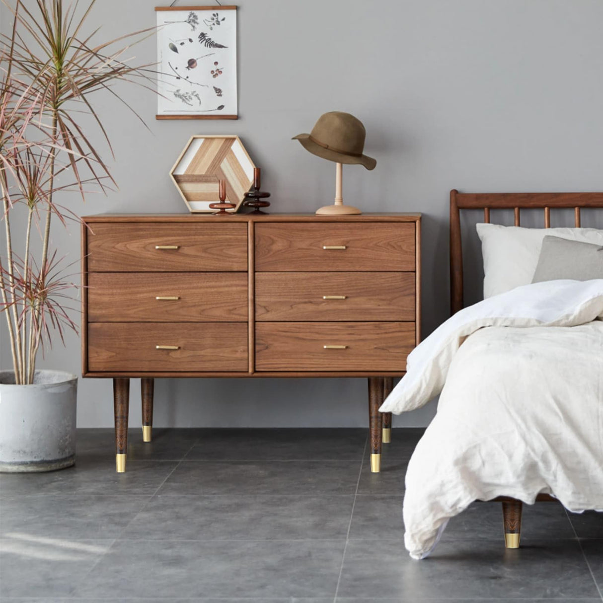 ALAMHI Wood Furniture Legs 16 inch - Coffee Table Legs - Mid Century Feet Replacement for Legs for Table - Coffee Table, Desk, Chair, Dresser, Ottoman, Cabinet, bench legs, Etc. Brown ALAMHI