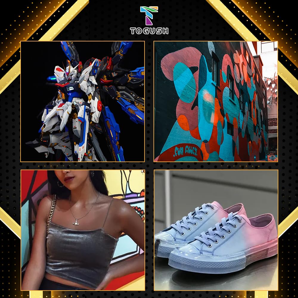 T TOGUSH Air Brush Kit with Air Compressor with Airbrush Cleaning Tools Double Action Airbrush for Model Painting Hobby Craft Airbrush Compressor T TOGUSH