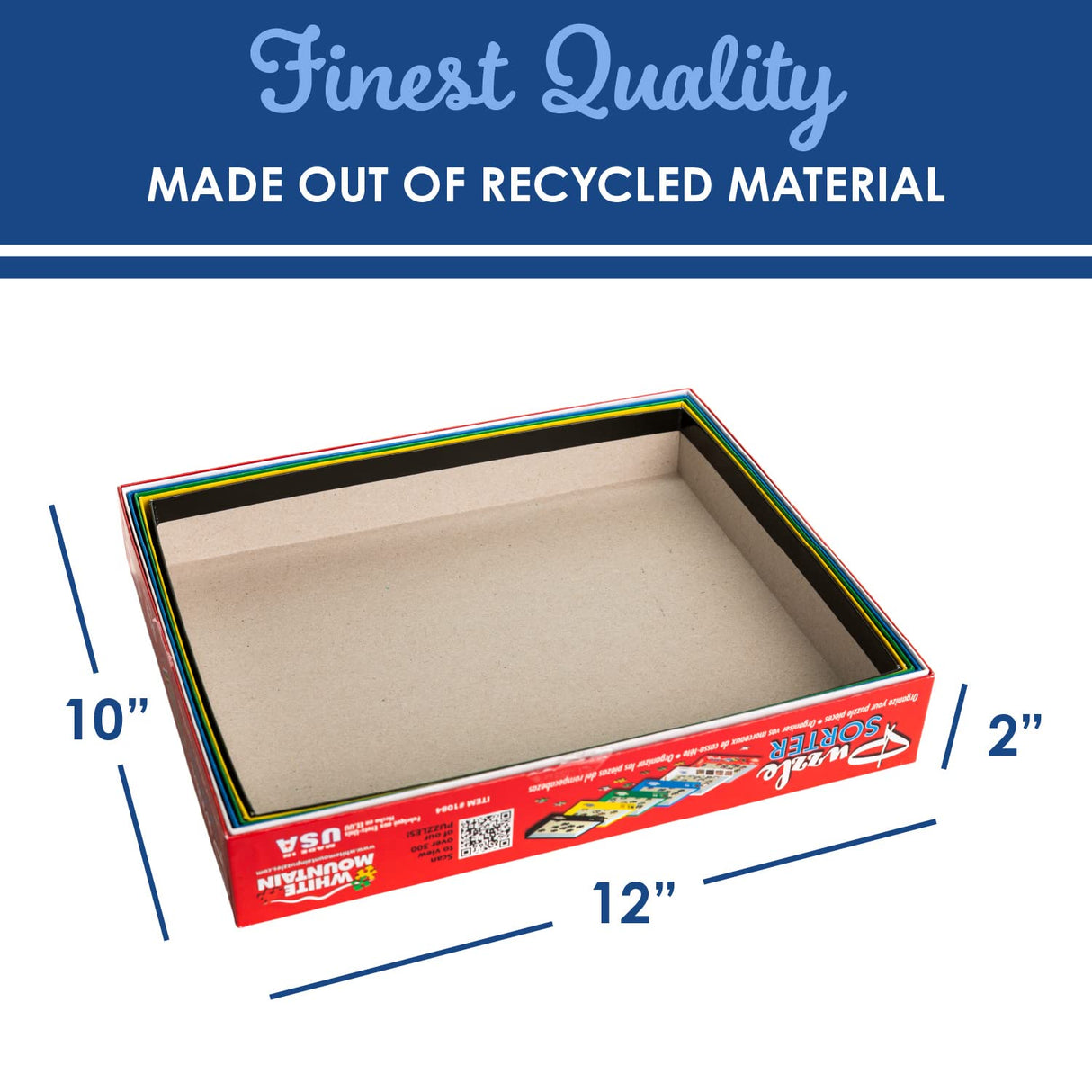 White Mountain Puzzle Sorter and Mystery Puzzle White Mountain