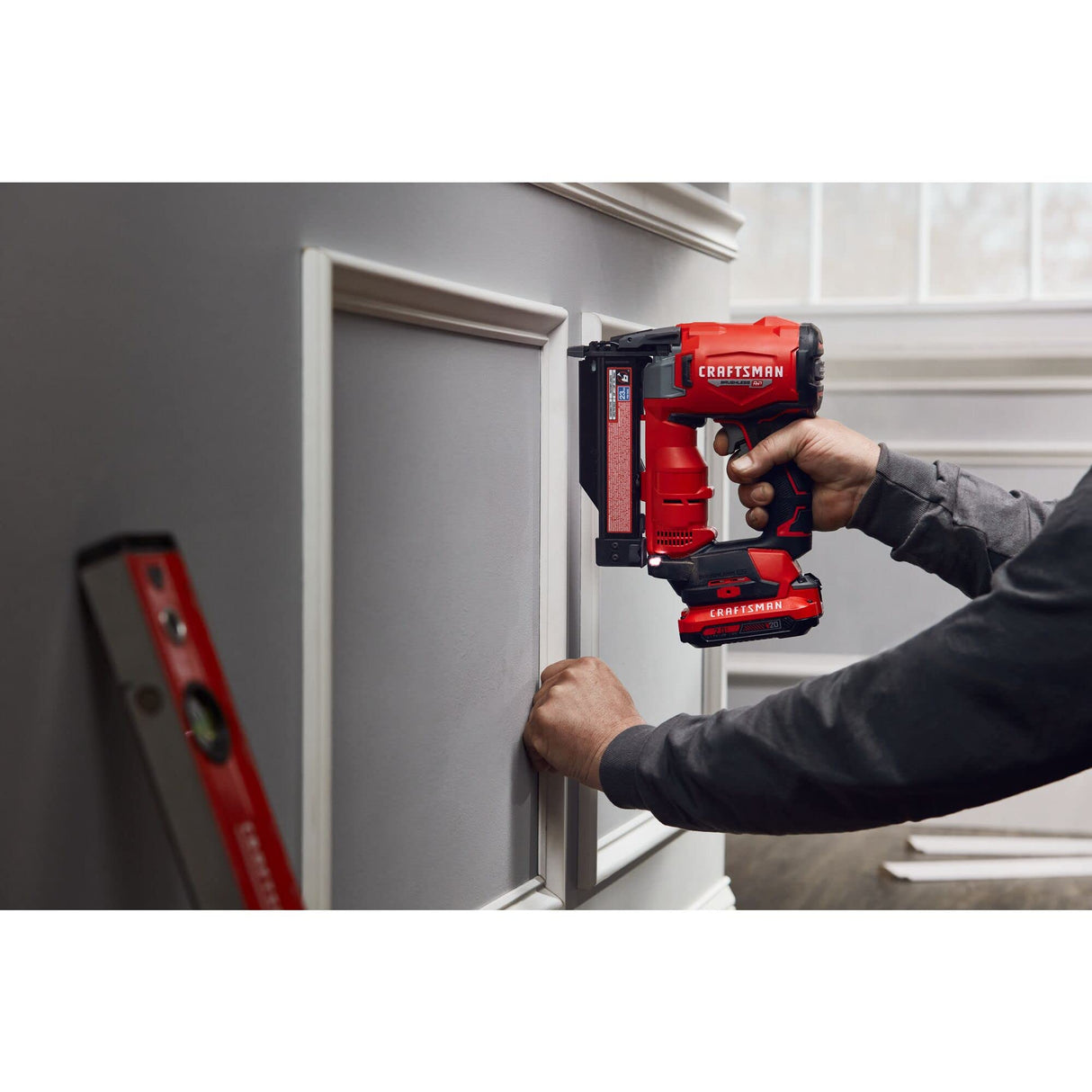 CRAFTSMAN V20 Pin Nailer Kit, 23 Gauge, Cordless, Battery and Charger Included (CMCN623C1) CRAFTSMAN