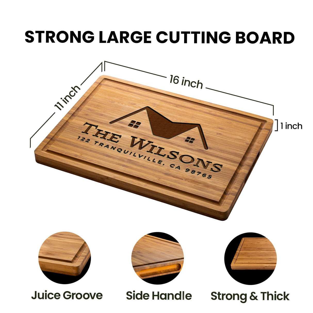 Personalized Cutting Board Housewarming Gifts, Custom Engraved New Home Gift Ideas, Realtor Closing Gifts for First Time Home Buyers, New Neighbor Home Sweet Home Gift GIFTS TO ENGRAVE