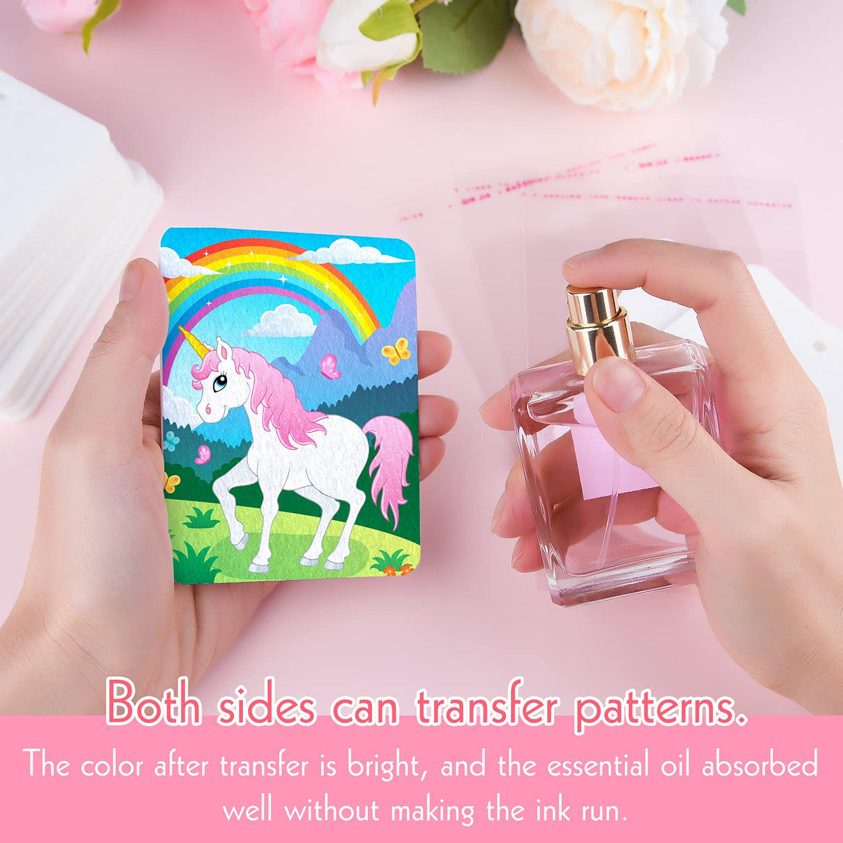 MIAHART 30 Pieces Sublimation Air Freshener Blanks with Bags, DIY Sublimation Air Freshener Sheets Scented Hanging Felt Heat Transfer Air Freshener for Car Home Interior Decor MIAHART