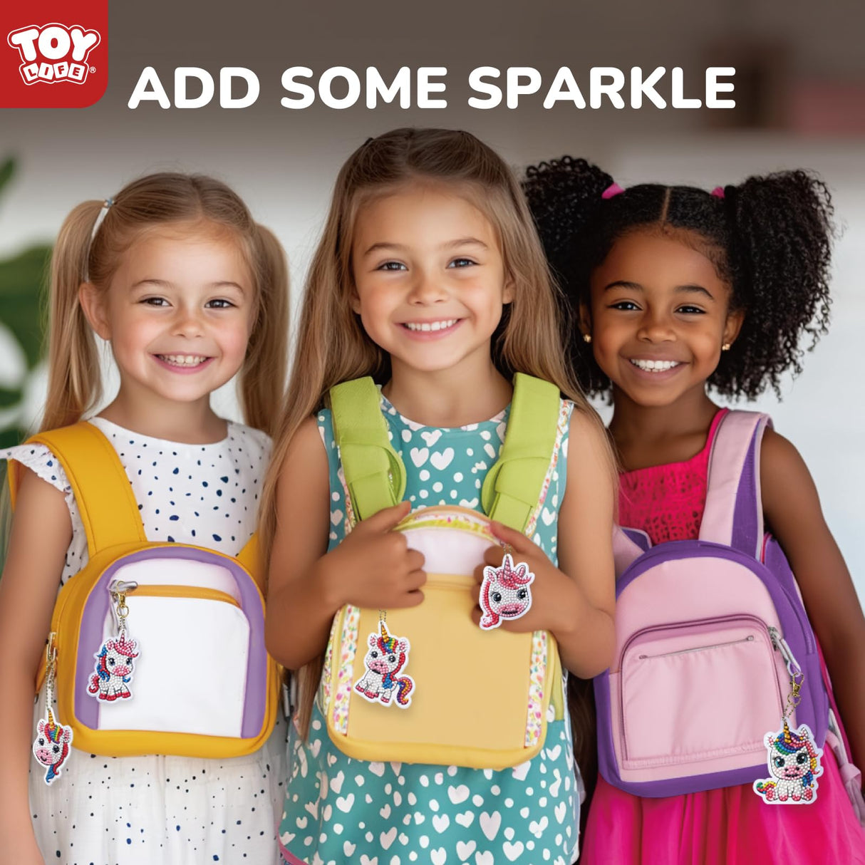 TOY Life Diamond Art Kits for Kids, 9PCS DIY Unicorn Diamond Painting Kits Keychains for Girls, Diamond Dots Gem Art for Kids 4-8 8-12 TOY Life