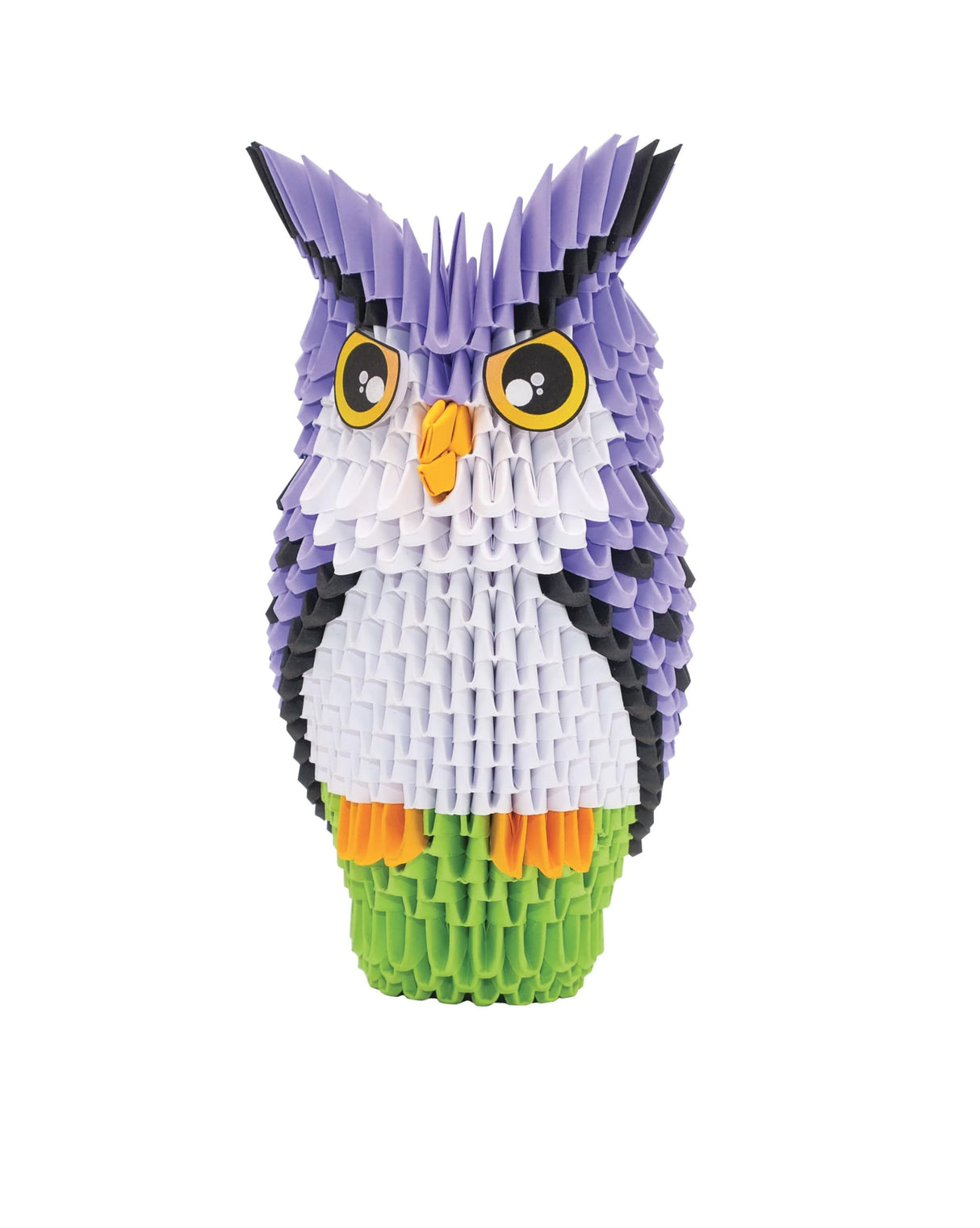 Creagami Owl Origami Set - Large (657-piece) 3D Modular Paper Folding Kit for Art and Craft Lovers Ages 7 - Adult Creagami