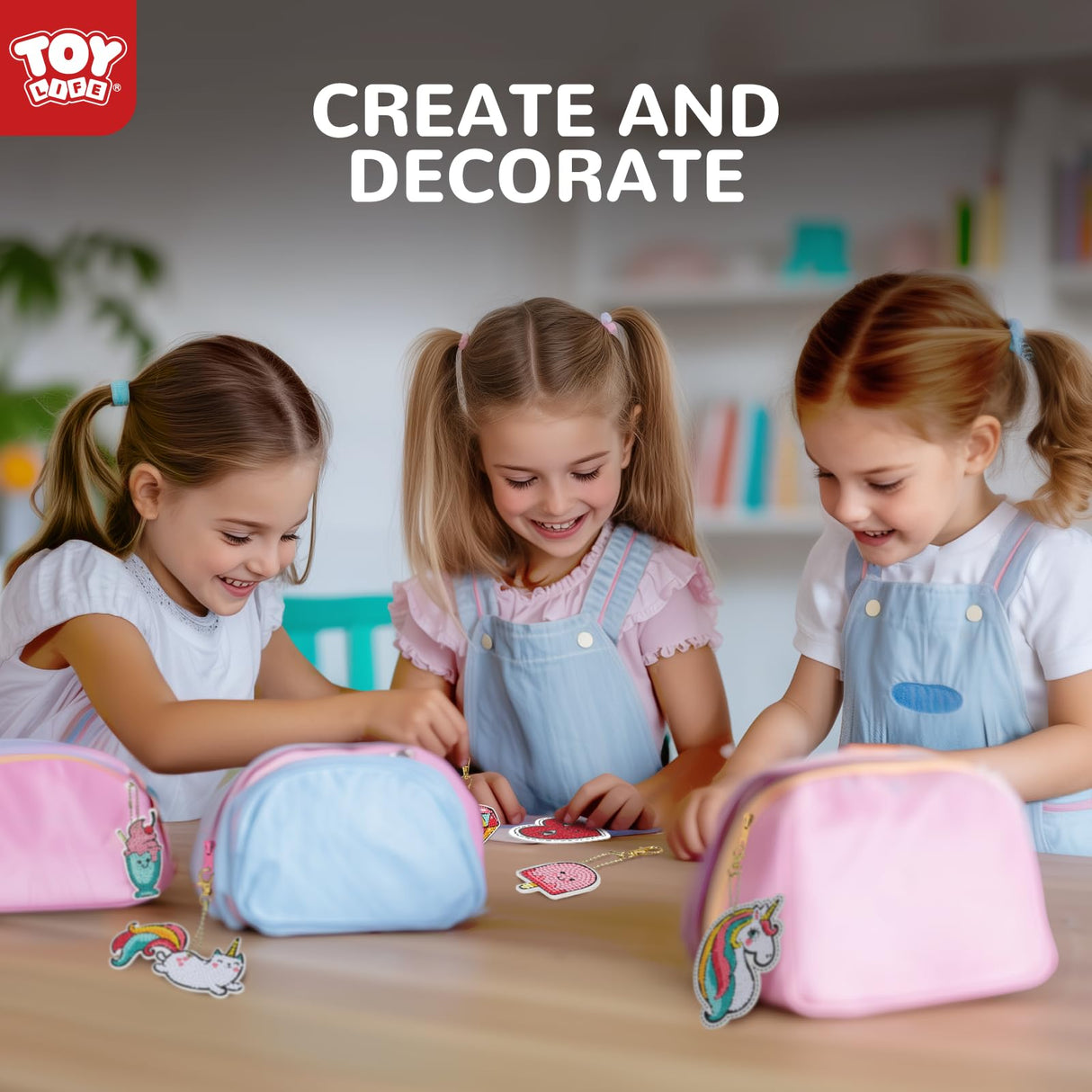 TOY Life Diamond Art Kits for Kids with Keychains, Unicorn Diamond Painting Kits for Kids, Gem Art Diamond Dots for Girls Age 8-12 TOY Life