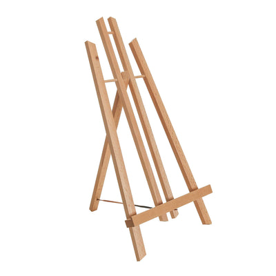 U.S. Art Supply 18" Large Tabletop Display Stand A-Frame Artist Easel - Beechwood Tripod, Painting Party Easel, Kids Students Classroom Table School Desktop - Portable Canvas Photo Picture Sign Holder