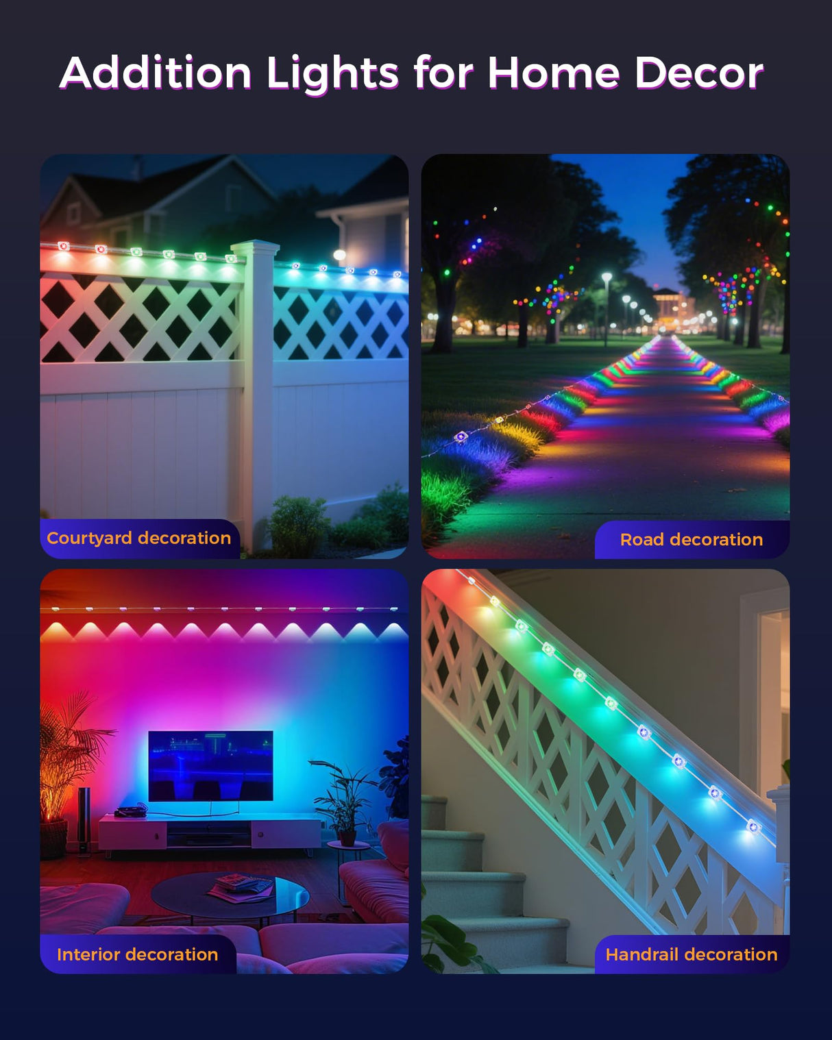 Permanent Outdoor Lights for House, 100ft Smart RGB LED Eave Lights Outdoor Decor with App/Remote Control, IP67 Waterproof Lighting with Multi Scene Modes for Halloween, Daily, Party, Holiday JarryStart