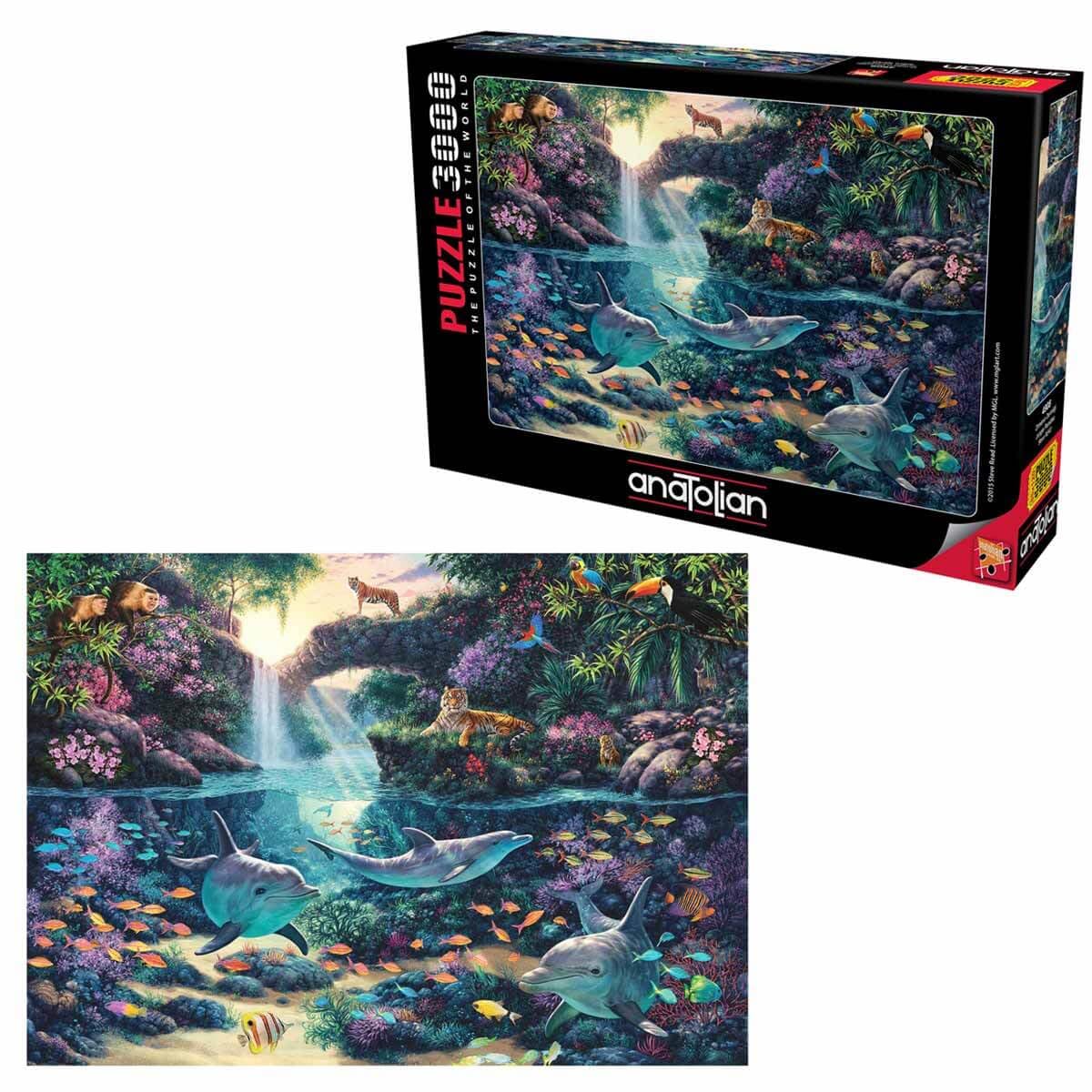 Anatolian Puzzle - Jungle Paradise, 3000 Piece Jigsaw Puzzle #4908 47 X 34 inches Anatolian