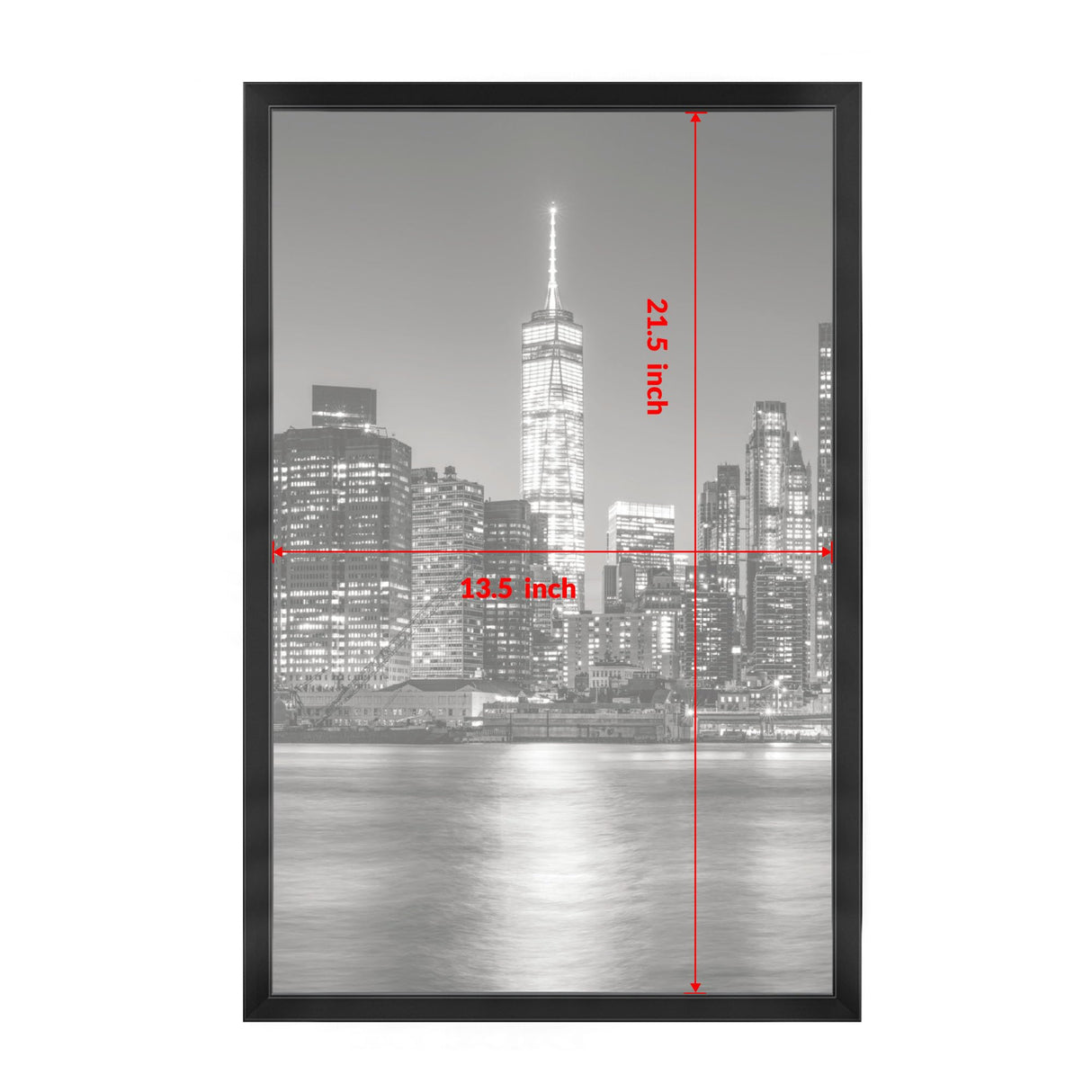 Annecy 19.25x26.75 Picture Frame Black(1 Pack), 19.25 x 26.75 Picture Frame for Wall Decoration, Classic Black Minimalist Style Suitable for Decorating Houses, Offices, Hotels Annecy