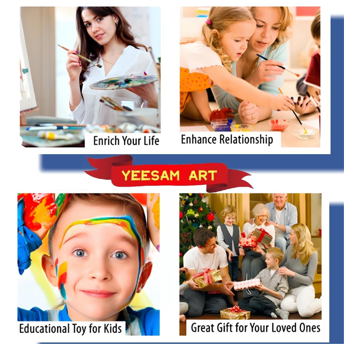 YEESAM ART Paint by Numbers for Adults, Woman with a Parasol by Monet 16x20 Inch Linen Canvas Acrylic DIY Number Painting Kits Wall Art Decor Gifts (Without Frame) YEESAM ART