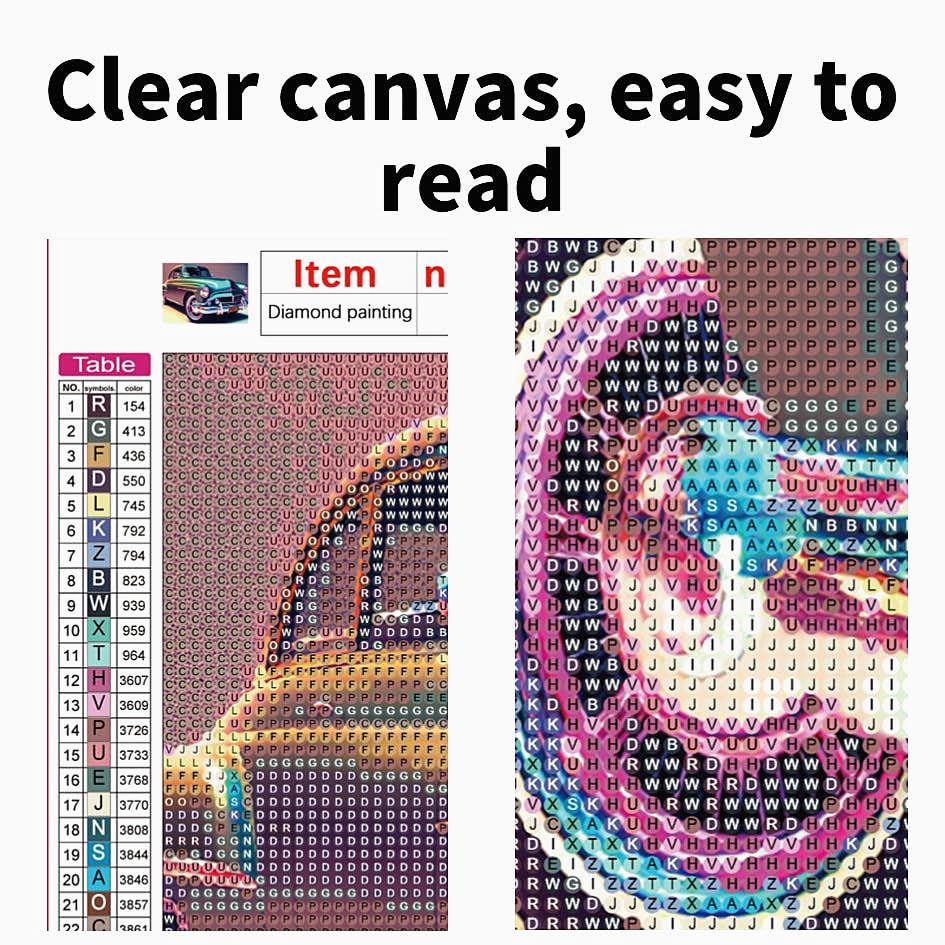 NUFTVI Diamond Art Kits, Vintage Car, 12x16 inches, Beautiful Diamond Art Painting, Digital Kit, Full Drill, Relaxing Art Craft Kit for Adults NUFTVI