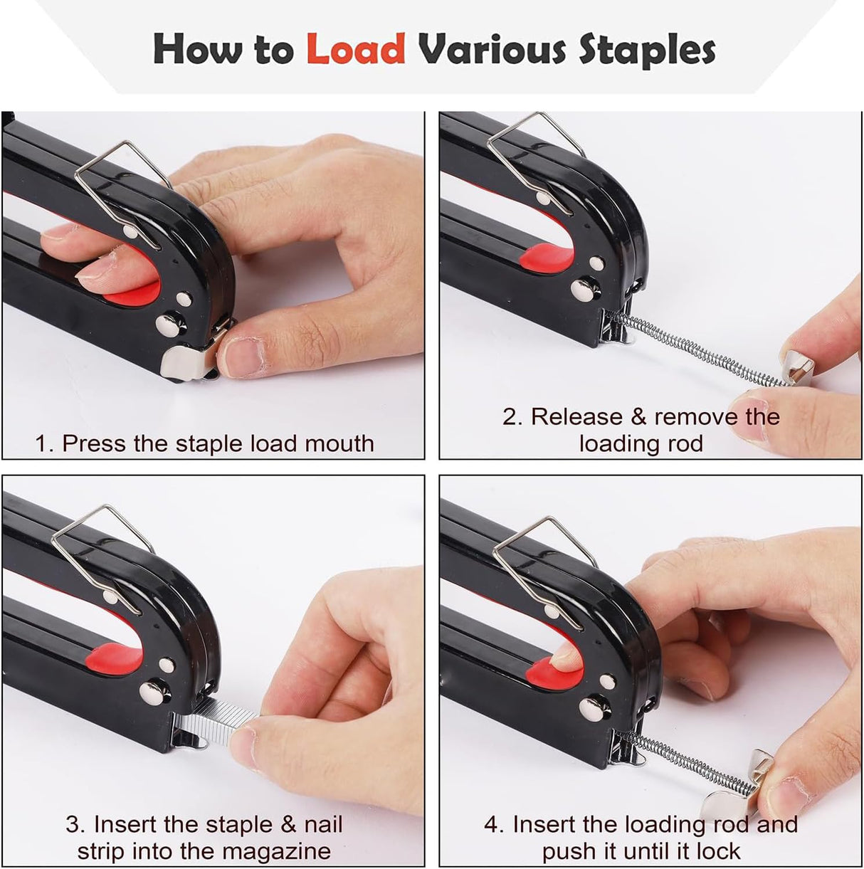 Yeeyeah Heavy Duty Stretching Canvas Pliers with Spring Return Handles, 3 in 1 Staple Gun for Upholstery with 1000 Staples for Art Oil Painting Stretching and Framing Yeeyeah