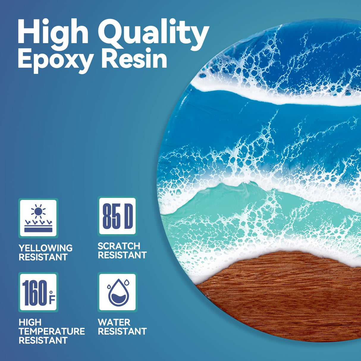 Joyartss Epoxy Resin 1 Gallon with Pumps, Crystal Clear Epoxy Resin Kit, No Yellowing No Bubble Self Leveling Epoxy Resin for Casting, Art Craft, Molds, Flower Preservation, Easy to Mix 1:1 Ratio Joyartss