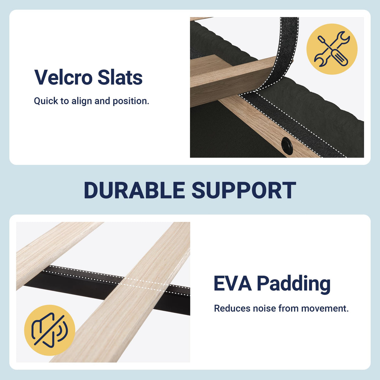 Allewie Queen Size Bed Frame with Upholstered Wingback Headboard, Vertical Channel Tufted Corduroy Velvet Platform Bed, Strong Wooden Slats Support, No Box Spring Needed, Easy Assembly, Sturdy, Black Allewie