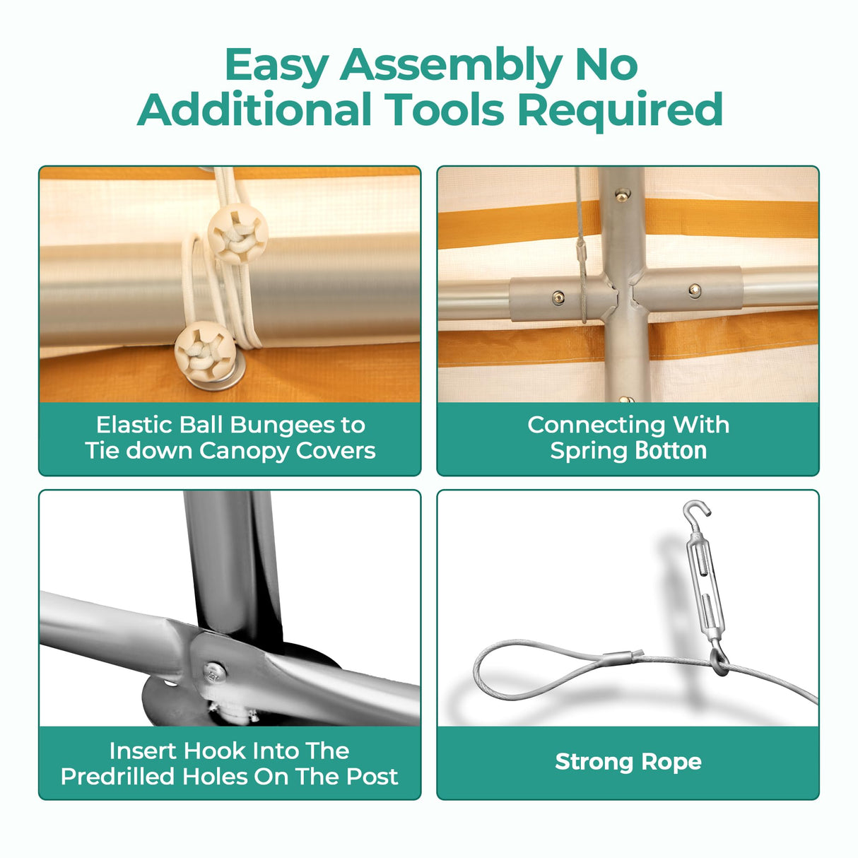 MIXPATIO 10 x 20 ft Heavy Duty Carport Car Canopy, Portable Car Port Garage Party Tent, Galvanized Car Shelter All Weather with Reinforced Steel Frame for Car, Boat, Beige MIXPATIO