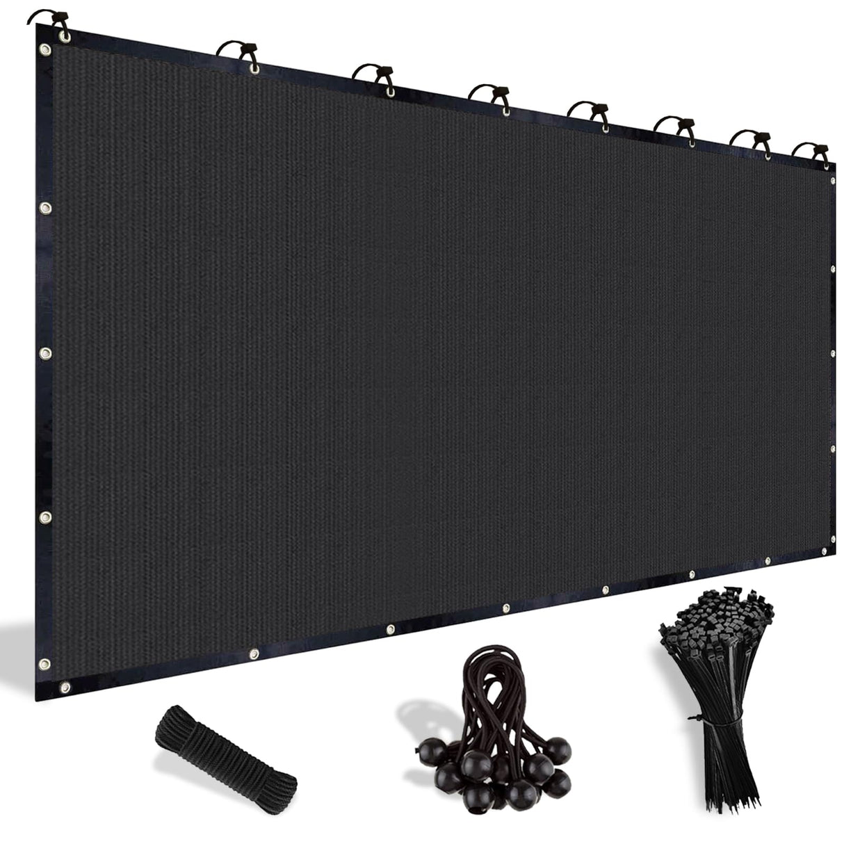 Shade&Beyond 90% Sun Shade Cloth with Grommets, 8' X 10' Pergola Shade Cover Canopy, Mesh Tarp Sun Screens for Patio, Outdoor, Garden, Backyard, Mocha Shade&Beyond