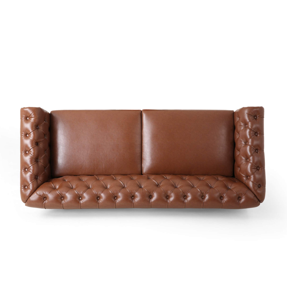 Christopher Knight Home Castalia Sofas, Cognac Brown + Natural Christopher Knight Home