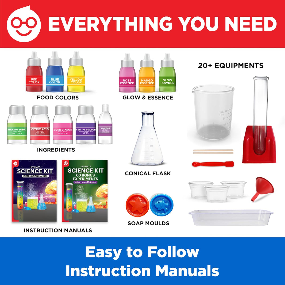 Doctor Jupiter Ultimate Science Kit, Chemistry Set for Kids Ages 8-9-10-11-12-13-14 | Birthday Gift Ideas for Boys & Girls 8+ Years Old | STEM Toy with 135+ Experiments | Learning & Educational Kits Doctor Jupiter