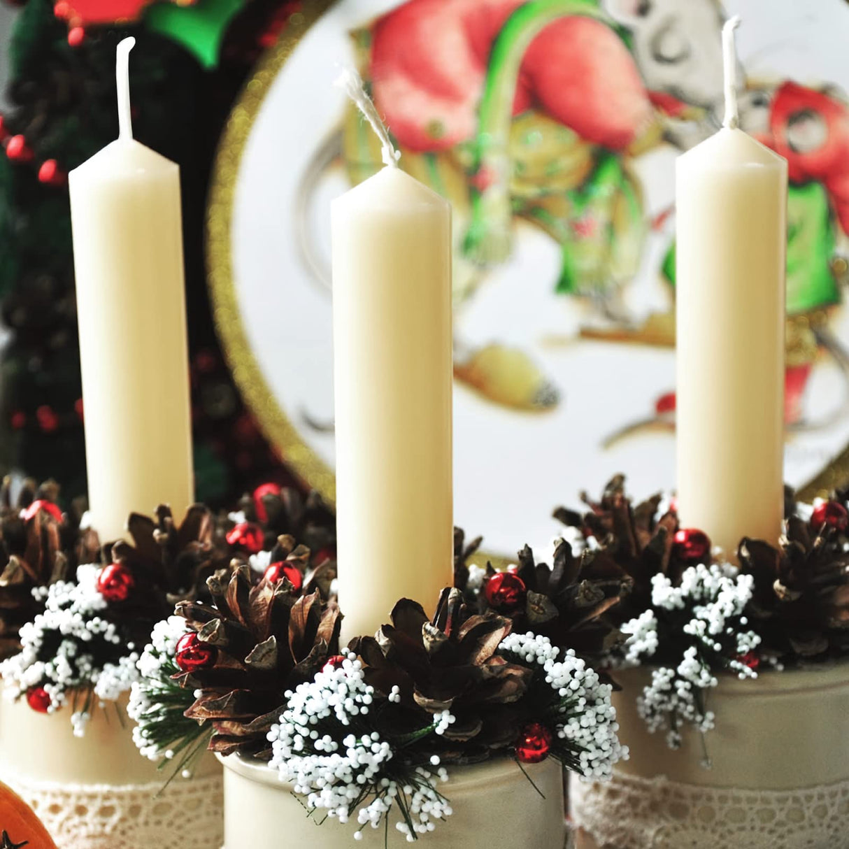 JEAWIWI Candle Wicks for Candle Making 120 Pcs with 120 Pcs Wick Stickers and 10 Pcs Candle Wick Holders, Cotton Candle Wick for Soy Wax, Beeswax, Coconut Wax JEAWIWI