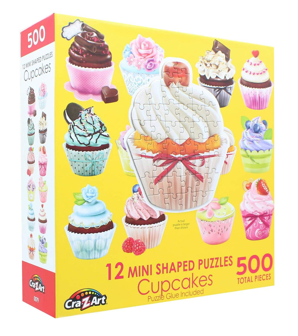 RoseArt - Mini-Shaped - Cupcakes - 500 Piece Jigsaw Puzzle for Adults RoseArt