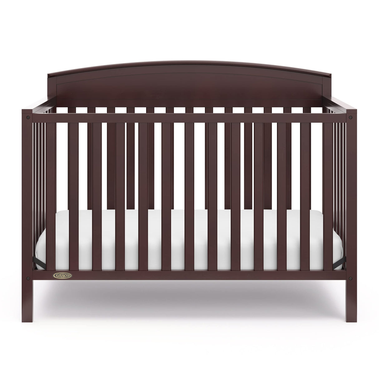 Graco Benton 5-in-1 Convertible Crib (Espresso) – GREENGUARD Gold Certified, Converts from Baby Crib to Toddler Bed, Daybed and Full-Size Bed, Fits Standard Full-Size Crib Mattress Graco
